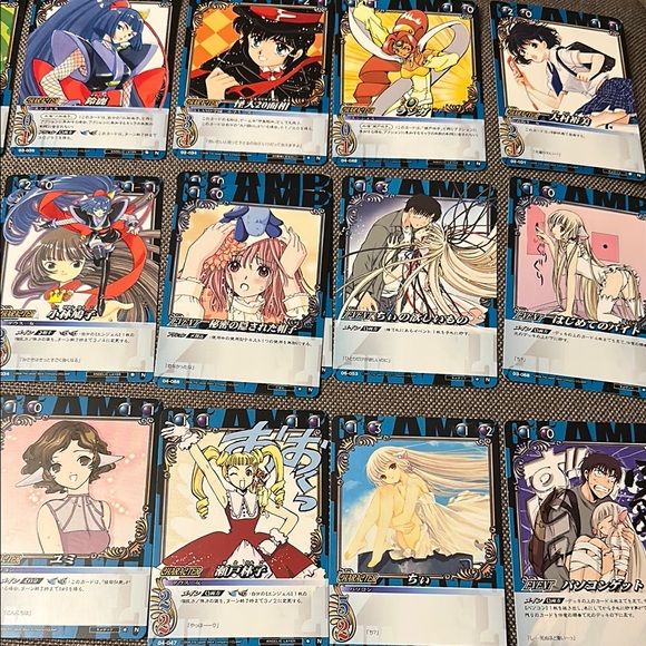 CLAMP in CARDLAND Blue CHARACTER Anime Trading cards Set 01 02 03 04 06 - Picture 2 of 2